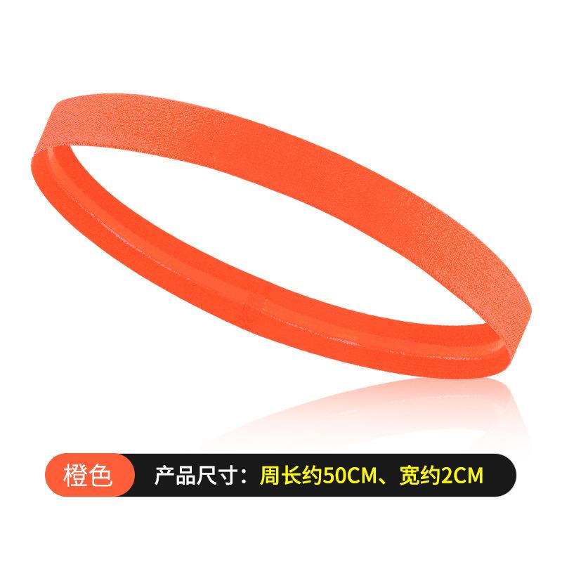 Non Slip Stretch Elastic Sweatband Unisex Men Women Sports Headband Sweatband Solid Color Gym Running Yoga Hair Bands Silicone