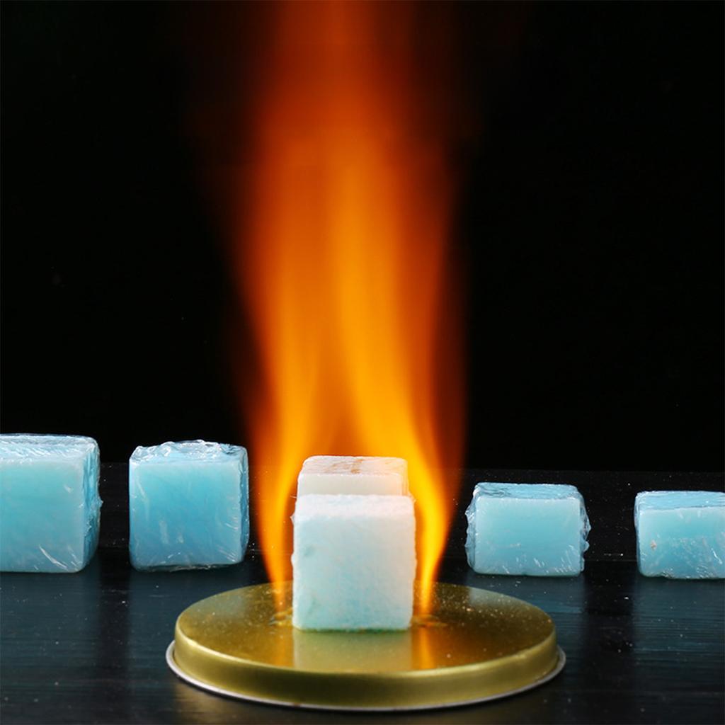 Solid Alcohol Wax, Eco-Friendly Smokeless Burner Block, Portable Heating Source for Indoor Gatherings, Outdoor Camping, and Field Cooking