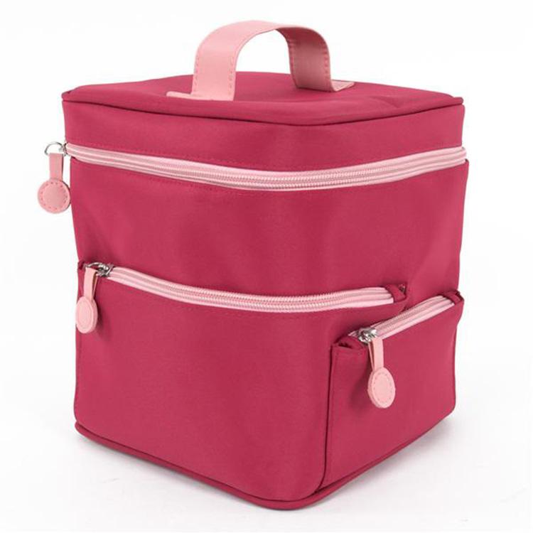 6 Compartment Travel Organizer Makeup Brush Set Case Cosmetic Vanity Bag with Inner Separated Compartment