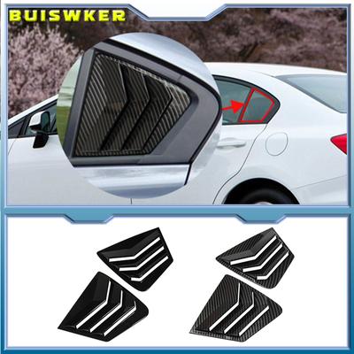 Para Honda Civic 9ª geração 2011-2015 Sedan Persianas laterais traseiras Persianas de ventilação de ar Persianas de acabamento Persianas estilo carbono
