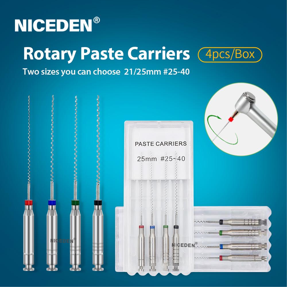 NICEDEN Dental Endodontic Drill Gates Glidden Peeso Reamers Rotary Paste Carriers 32mm/25mm Engine Use Stainless Steel Endo Files