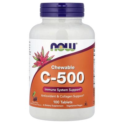 Chewable C-500, Cherry, 100 Tablets