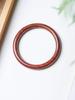Ethnic Style Wenwan Jewelry - Blood Sandalwood, Green Sandalwood, Ebony, Rosewood, and Agarwood Thin Bangle Bracelet (0.8 Round Bar).