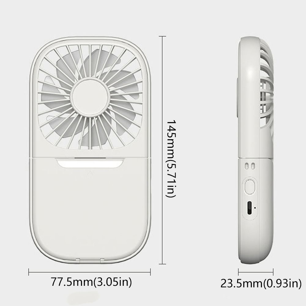 USB Charging Pocket Fan Adjustable Cooling Fan Portable Handheld Fan  Summer Gift