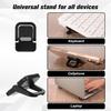 4PCS Portable Keyboard Riser, Aluminum Alloy Mini Foldable Laptop Stand Dual Angles Adjustable Computer Keyboard Lift for Desk Black Self-Adhesive