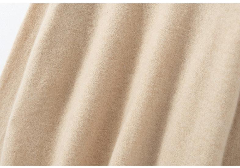 Women's Off-Shoulder Cashmere Pullover – 2026 Winter Loose Fit with Rolled Hem