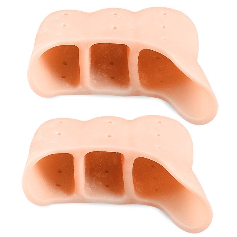 Three-Hole Soft Ballet Pointe Toe Pad with Shock Absorption & Anti-Abrasion One Size бежевый