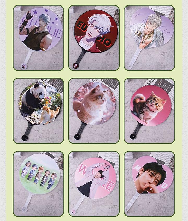 Büyük ve Küçük Kendin Yap Konser Yelpazeleri - Japon/Kore Yıldızı ve Anime Yuvarlak Yelpaze Ürünleri