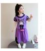 Girls' Kuromi Set Summer 2026 New Children's Lace Short Sleeve Summer Set for Girls' Baby Casual Two Piece Set