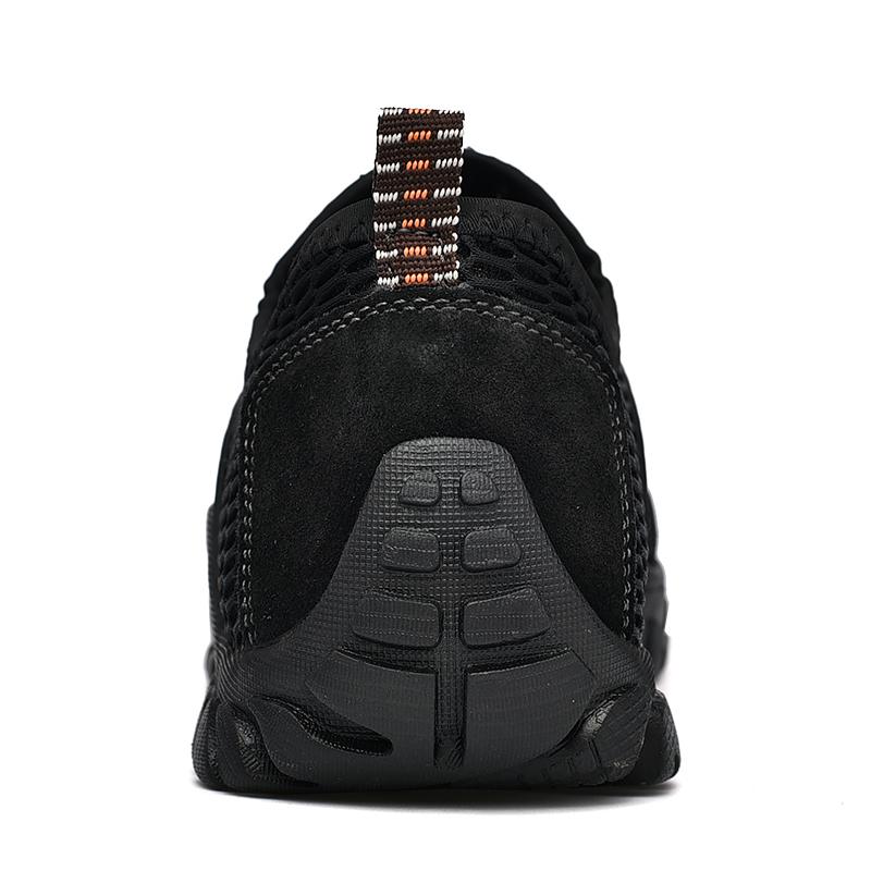 Summer Men's Breathable Outdoor Hiking Shoes Lightweight Casual Shoes For Men Anti-Slip Simple Low-Top Men's Shoes Plus Size