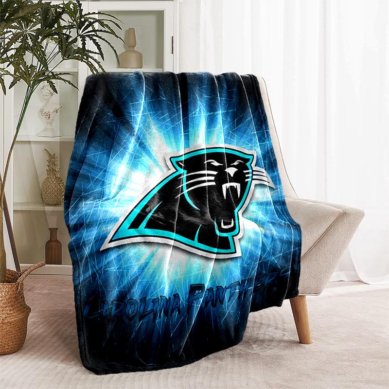 1pc Blanket - Carolina Panthers Print Design, Lightweight Blanket for Sofa, Bed- Soft &Warm, Gift for All Seasons