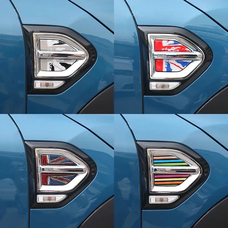 4Pcs/Set Union Jack Crystal Epoxy Side Fender Sticker Decals Decoration Car Styling For MINI Cooper F60 Countryman Accessories