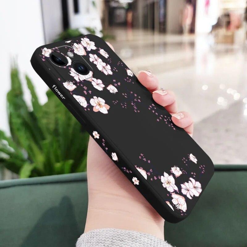 Fashion Soft Lovely Animation Phone For Iphone XS 12 8 Mini 11 6 Plus XR 14 Max 6s X Pro 7 13 TPU Soft Straight Case Cover