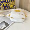 Korean Style Funny Chick Crossbody Bag Canvas Cute Handbag Creative Small Messenger Bag  Women