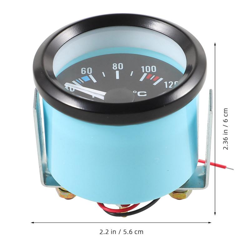 Universal 12V Automotive Water Temperature Gauge High Accuracy Car Water Temp Gauge Automotive Part Easy Install Iron ABS