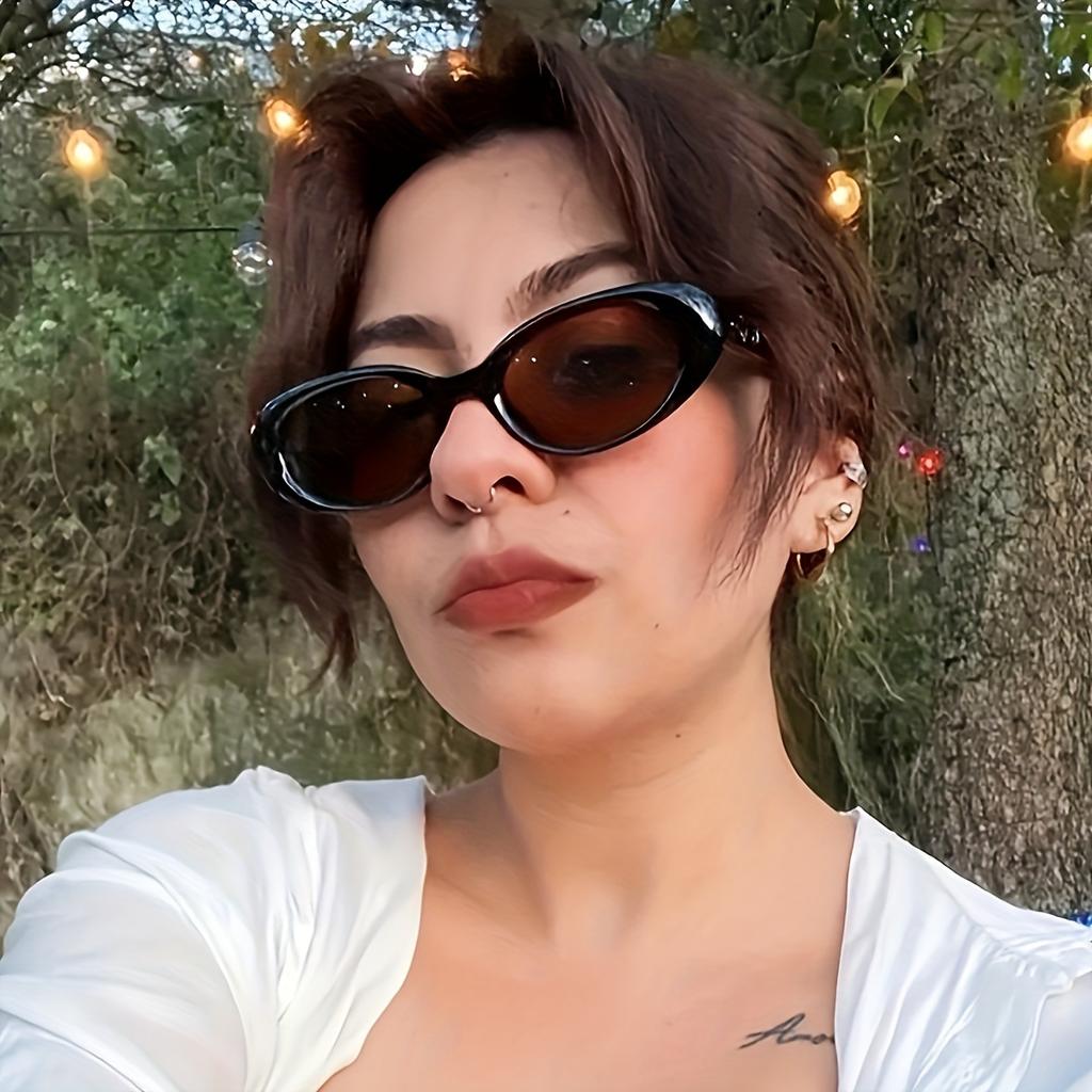 Vintage Oval Fashion Sunglasses Women Female Cool Sexy Vintage Small Glasses For Party Vacation Hike