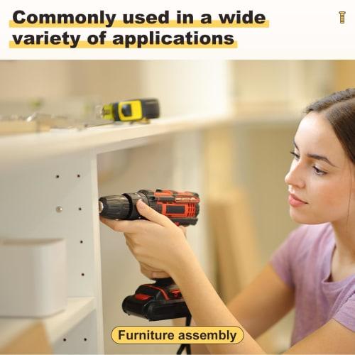 METALLIXITY M6 x 25 Round Head Machine Screws, Phillips Head, 304 Stainless Steel, 50 Pieces, for Appliance Repair, Woodworking, Industrial, and Autom