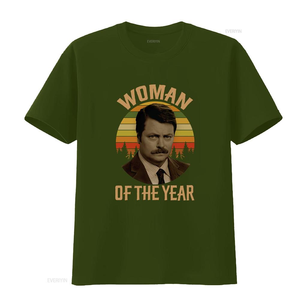 Neues limitiertes Kunst-T-Shirt für die Frau des Jahres, Vintage Retro, Ron Swanson Parks, vintage gewaschen, leicht, Unisex Designer-Kleidung