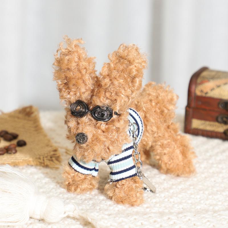 Cute West Highland White Terrier Plush Keychain Adorable Dog Doll Pendant Bag Charm Gift
