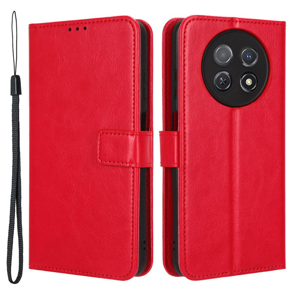 For Huawei nova Y91 4G/Enjoy 60X Crazy Horse Texture Flip Phone Case Stand Wallet PU Leather Phone Cover