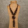 Retro Bohemian Ethnic Style Necklace with Handcrafted Multi-layer Pendant and Sweater-style Chain