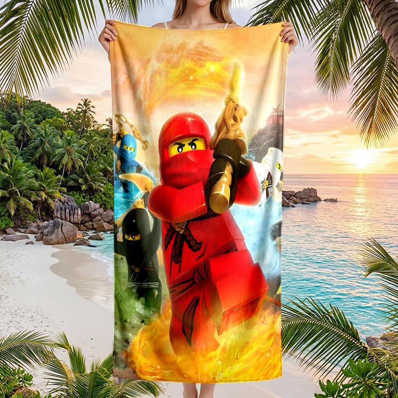 Ninja Fashion Beach Towel: Ideal for Summer Adventures Soft, absorbent and quick drying suitable for swimming and bathing