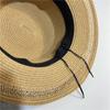 WTEMPO Women Summer Sun Protection Flat Top Straw Hat Travel and Tourism Sunshade Beach Hat