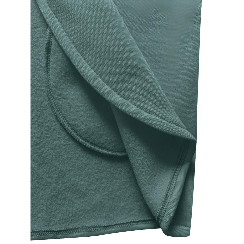 Women's Long Sleeved Casual Black Hooded Jacket Sweatshirt with Front Pocket Zipper Hoodie