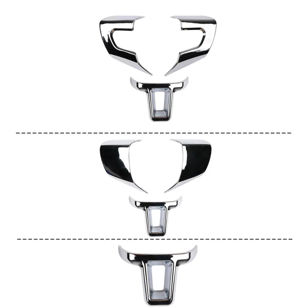 Copertura Decorativa Cromata in ABS per Volante Auto Adesivo per Volkswagen VW GOLF POLO JETTA MK5 MK6 Bora Accessori Auto