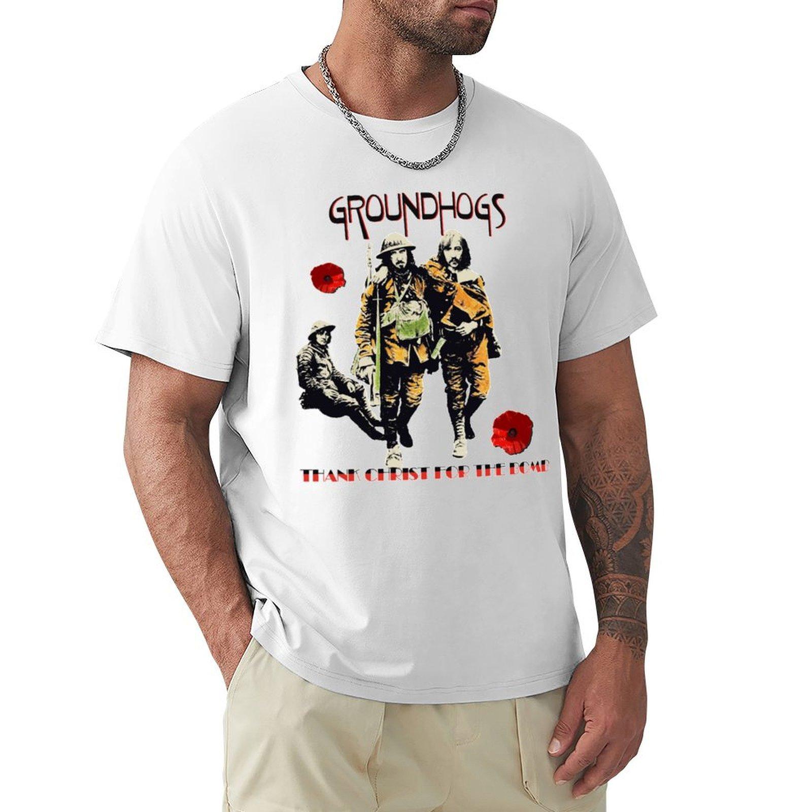 Groundhogs Tshirt Thanksgiving Casual Tee S
