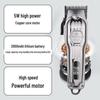 Professional Metal Hair Clipper Set: Rechargeable Electric Clippers for Hairdressing and Shaving