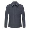 Autumn and Winter New Men's Lapel Cashmere Jacket Fashionable Short Casual Middle-aged and Elderly Trendy Jacket