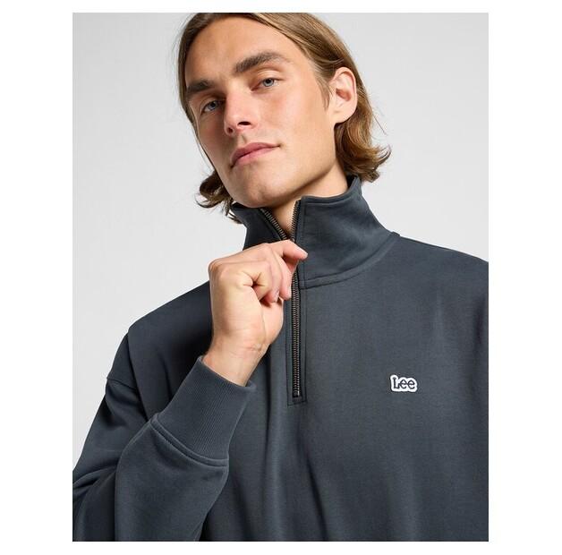 Толстовка Lee Half Zip Sweatshirt Washed Black