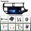 CPU Android For Kia Rio K3 UB 2011-2015 RHD Car Video Radio Player  GPS Bluetooth Touch QLED Screen Head Unit Auto Stereo BT