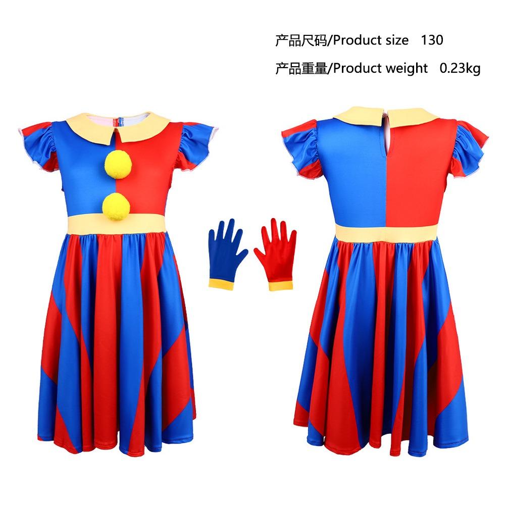 Lo Straordinario Circo Digitale Costume Cosplay Pomni Jax Peluche Coniglietto Caine Ragatha Bambola Vestito Completo Cosplay Costume di Halloween Bambini