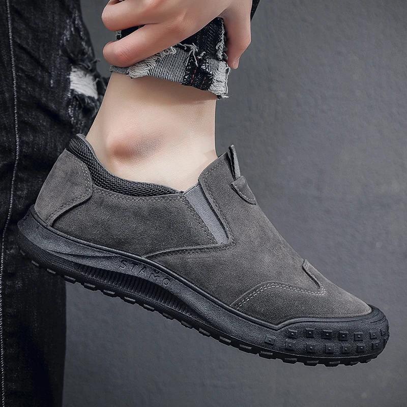 Men's Workwear Casual Sneakers Indoor Breathable Loafers Outdoor Seasonal Lightweight Beach Shoes Soft Sole Non-slip Fashion
