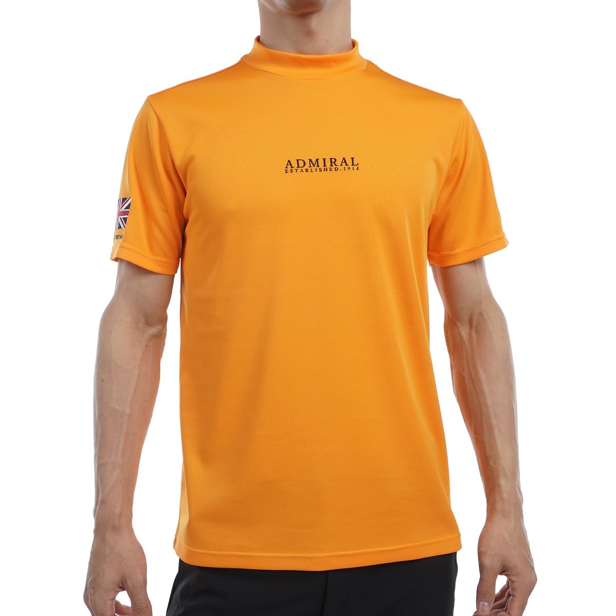 

Admiral Golf Classic Flag Mock Shirt ADMA498 Men s Orange