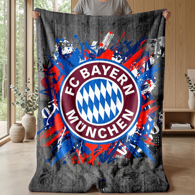 FC Bayern München Weiche Flanell Fleece Decke Leicht Gemütlich Warm Überwurfdecke Für Sofa Bett Heimdeko