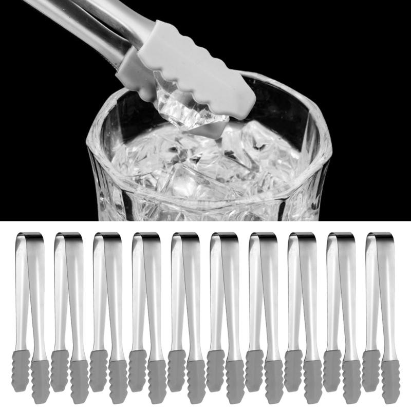 Set of 10 Coffee Sugar Clip Party Kitchen Tongs Ice Clamps Kitchen Tongs for Ice and Grilling