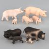 Simulation Livestock Mammal Model Toy Piglet Doll Static Home Ornament Animal Model