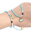 Módní Zirkon Mosaz Smalt Ruka Srdce Evil Eye Charm Přívěsek na náramek Náhrdelník Náušnice Výroba DIY doplňků šperků