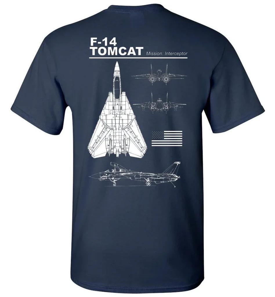 

ПОТРЯСАЮЩАЯ футболка с принтом F-14 TOMCAT, летняя, хлопковая, с коротким рукавом, с круглым вырезом, мужская, новая, S-3XL S