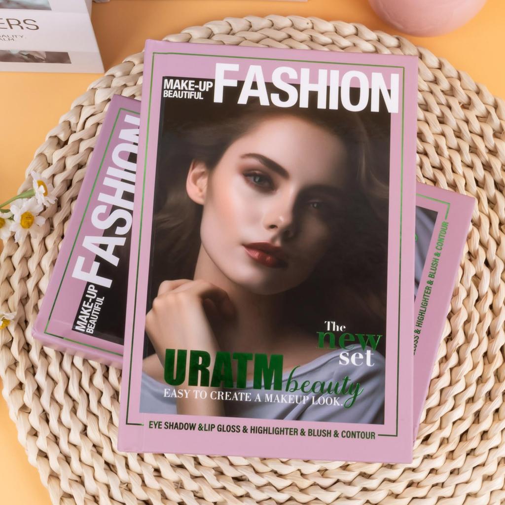 4-Layer Multi - Functional Beauty Book Kit- Style Makeup Ingeniously Eyeshadows, Blushes, Highlighters,  Powders In One,Best Choice For