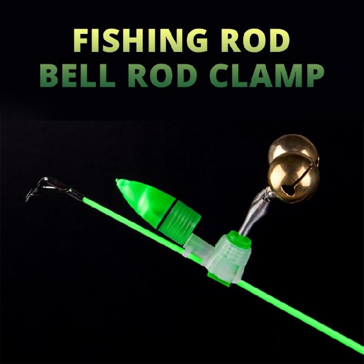 10Pcs Plastic Fishing Rod Alarm Bells Clip Fishing Bites Alarm Double Bells Bites Mark Indicator Fishing Tackle Easy to Use
