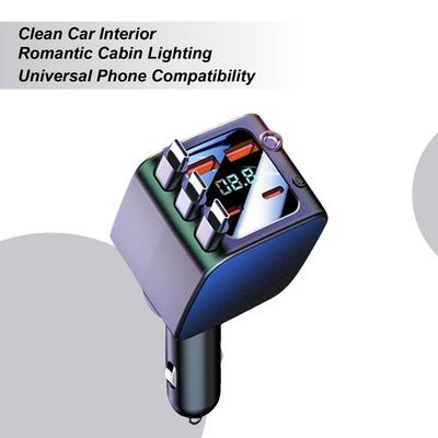 Car Charger With Starlight 2 USB Ports Fast Charging Auto Accessories With Starlight Car Charging Port For Daily Commute