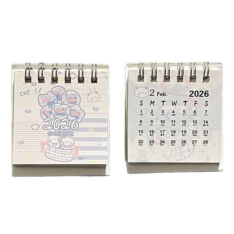 2026 Desk Calendar Yearly Monthly Daily Planner Cute Coil Calendar Yearly Schedule Organizer To Do List Home Office Supplies