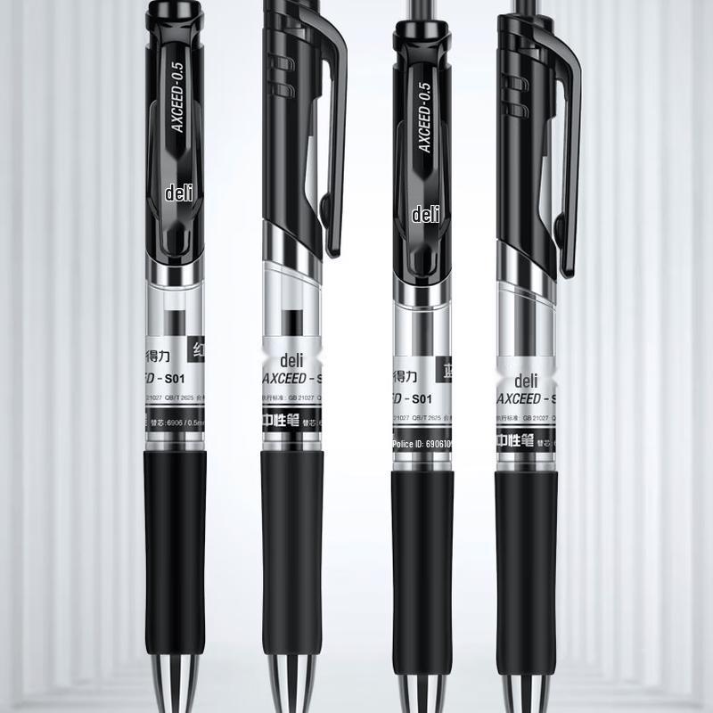 Deli S01 0.5mm Gel Pen чёрный