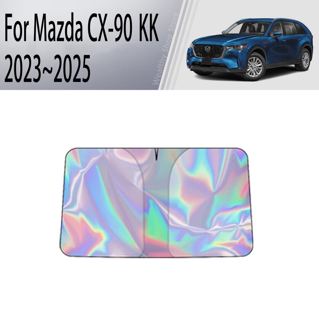 Car Sun Visor For Mazda 3 CX-5 CX-30 CX-3 CX-50 CX-60 CX-90 Auto Front Windshield Sunshade Heat Insulation Summer AccessoriesWindshield Sunshades 1