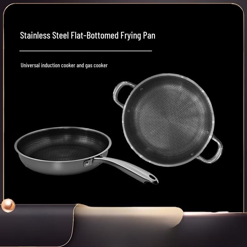 Zhi Shi Stainless Steel Honeycomb Non-Stick Frying Pan