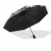 1pc Outdoor Umbrella with Anime Characters - Automatic Opening/Closing, Portable 3-Fold Design, 8-Bone Iron Frame - Perfect Gift for Fans, Travel
